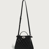 Diamond Pattern Feminine Kelly Bag - 4 Colors Available