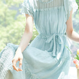 Casual Ruffle Edge Cake Dress