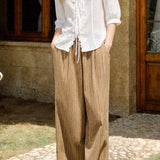 Exquisite Vacation V‑Neck Three‑Quarter‑Sleeve Blouse With Lace Trim