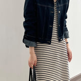 Single Breasted Denim Shirt Jacket