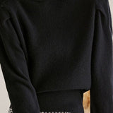 Fashionable doll-collar knitted sweater