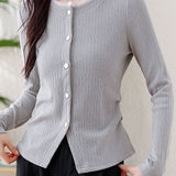 Versatile Lace-Trimmed Patchwork Cardigan