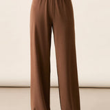 Versatile Minimalist Wide-Leg Straight Pants