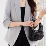 Casual Thin Seven-Point Sleeve Blazer - liwisi