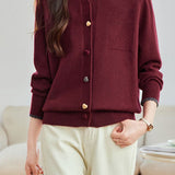 Minimalist Stylish Color-Block Knit Cardigan - liwisi