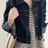 Single Breasted Denim Shirt Jacket