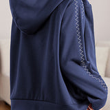 Basic Hooded Logo Decor Hoodie - 3 Colors Available