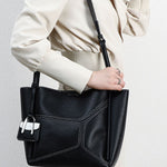 Simple Office Spliced Large-Capacity Tote Bag - liwisi
