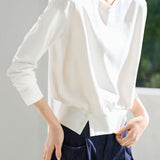 Casual Versatile Round Neck Long-Sleeve T-Shirt - liwisi