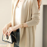 V-Neck Casual Layered Knit Cardigan - 2 Colors Available