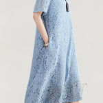 Versatile Loose-Fit Lace Dress - liwisi