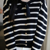 Fashionable Bow Knit Cardigan - liwisi