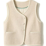 Chanel-Inspired V-Neck Rope Decor Gilet - 2 Colors Available