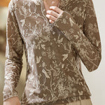 Fashionable Versatile Jacquard T-Shirt - liwisi