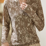 Fashionable Versatile Jacquard T-Shirt - liwisi