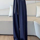 Casual High Waist Loose Wide Leg Jeans