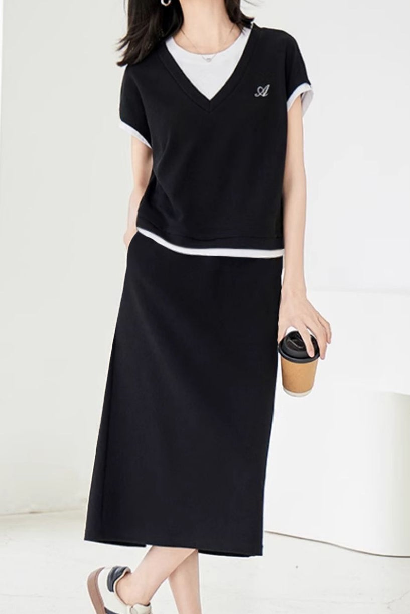 Casual Fashion Skirt Set - liwisi