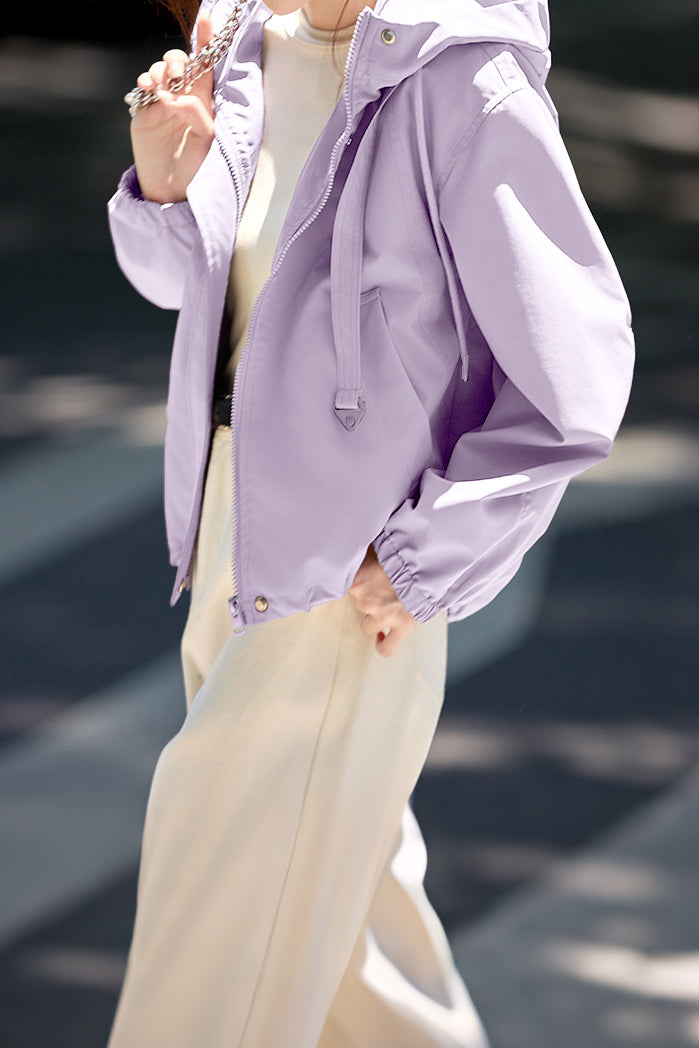 Casual Hooded Short Loose Jacket - liwisi