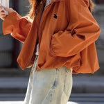 Casual Hooded Short Loose Jacket - liwisi