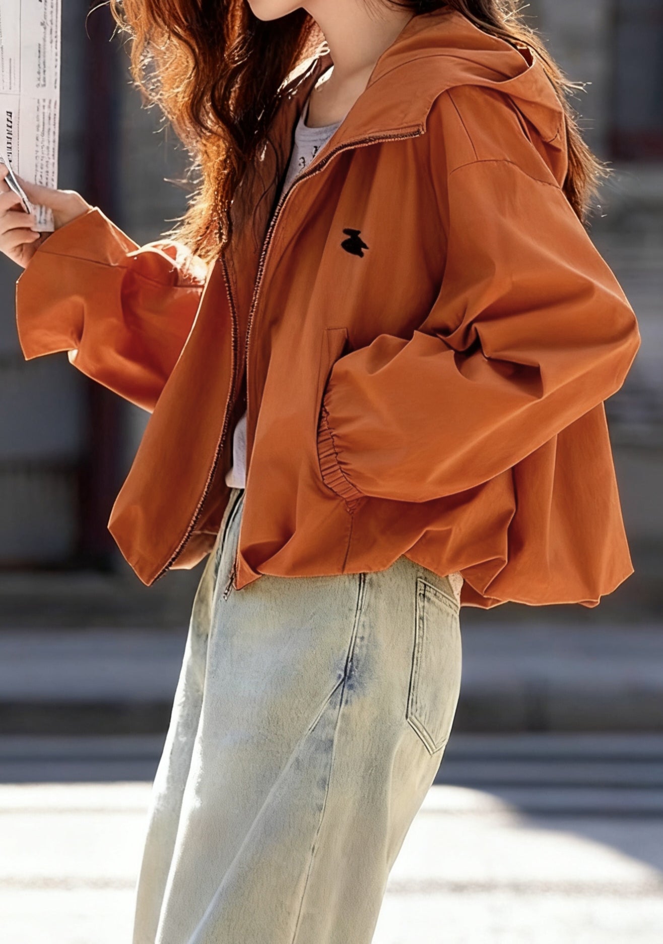 Casual Hooded Short Loose Jacket - liwisi