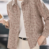 Casual 3D Floral Embroidered Jacket