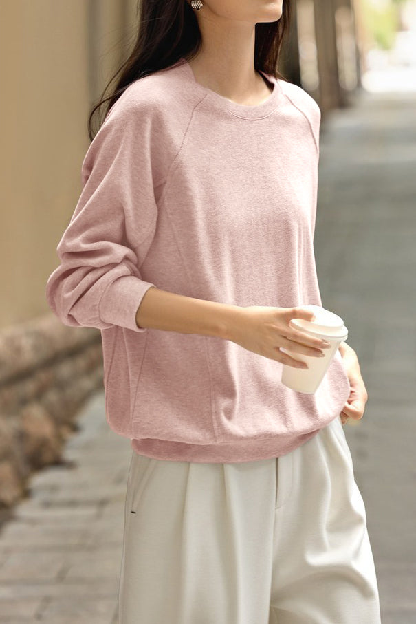 Versatile Casual Round Neck Sweatshirt - liwisi