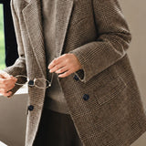 Vintage Tweed Plaid Blazer