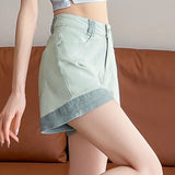 Casual Spliced A-Line Jeans - liwisi