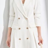 Casual Slim-Fit Blazer Dress - liwisi