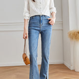 Elegant Vertical Embroidery Hollow Out Shirt
