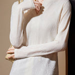 Fashionable Versatile Jacquard T-Shirt - liwisi