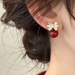 Elegant Bow Pearl Earrings - liwisi