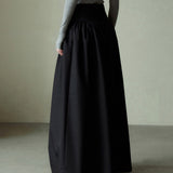 High-Waist Maxi Gathered Skants - 2 Colors Included