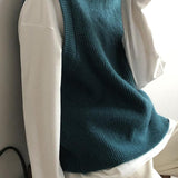 Vintage Layered Knit Vest