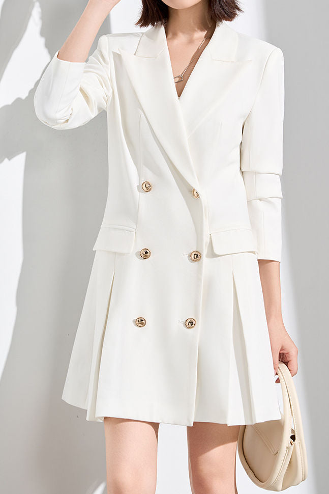 Casual Slim-Fit Blazer Dress - liwisi