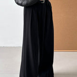 High-Waist Belted Maxi Wide Pants - 2 Colors Available