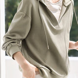 Casual Office Versatile Fake Two-Piece Sweatshirt - liwisi