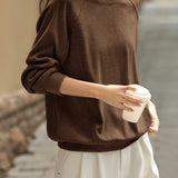 Versatile Casual Round Neck Sweatshirt - liwisi