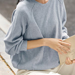 Versatile Casual Round Neck Sweatshirt - liwisi