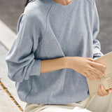 Versatile Casual Round Neck Sweatshirt - liwisi