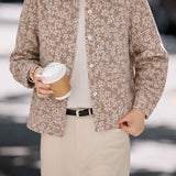 Casual 3D Floral Embroidered Jacket
