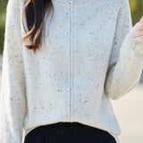 Loose, casual, soft and thick knitted top