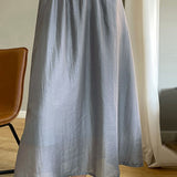 Casual Draped Ruched Double-layer Midi Skirt