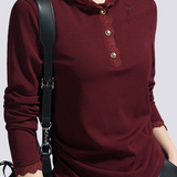 Casual Lace Long-Sleeve Edge Hooded T-Shirt - liwisi