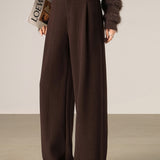 Elegant Commuter High‑Waist Wide‑Leg Pants With 3D Center Seam