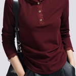 Casual Lace Long-Sleeve Edge Hooded T-Shirt - liwisi