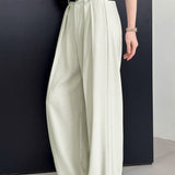 High-Waist Belted Maxi Wide Pants - 2 Colors Available