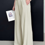 High-Waist Belted Maxi Wide Pants - 2 Colors Available