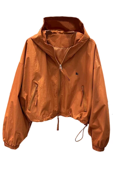 Casual Hooded Short Loose Jacket - liwisi