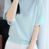 Casual Striped Off-The-Shoulder Raglan Sleeve Knit Top